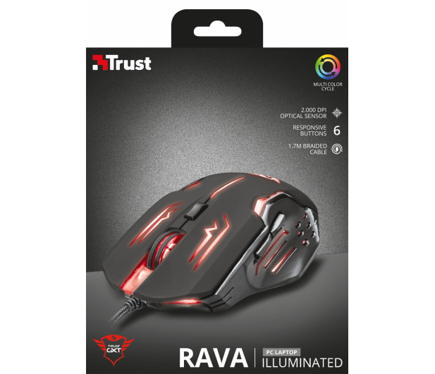 Trust MYSZ GAMINGOWA PRZEWODOWA TRUST GXT 108 Rava Illuminated 220 - 1443401 - zdjęcie 14